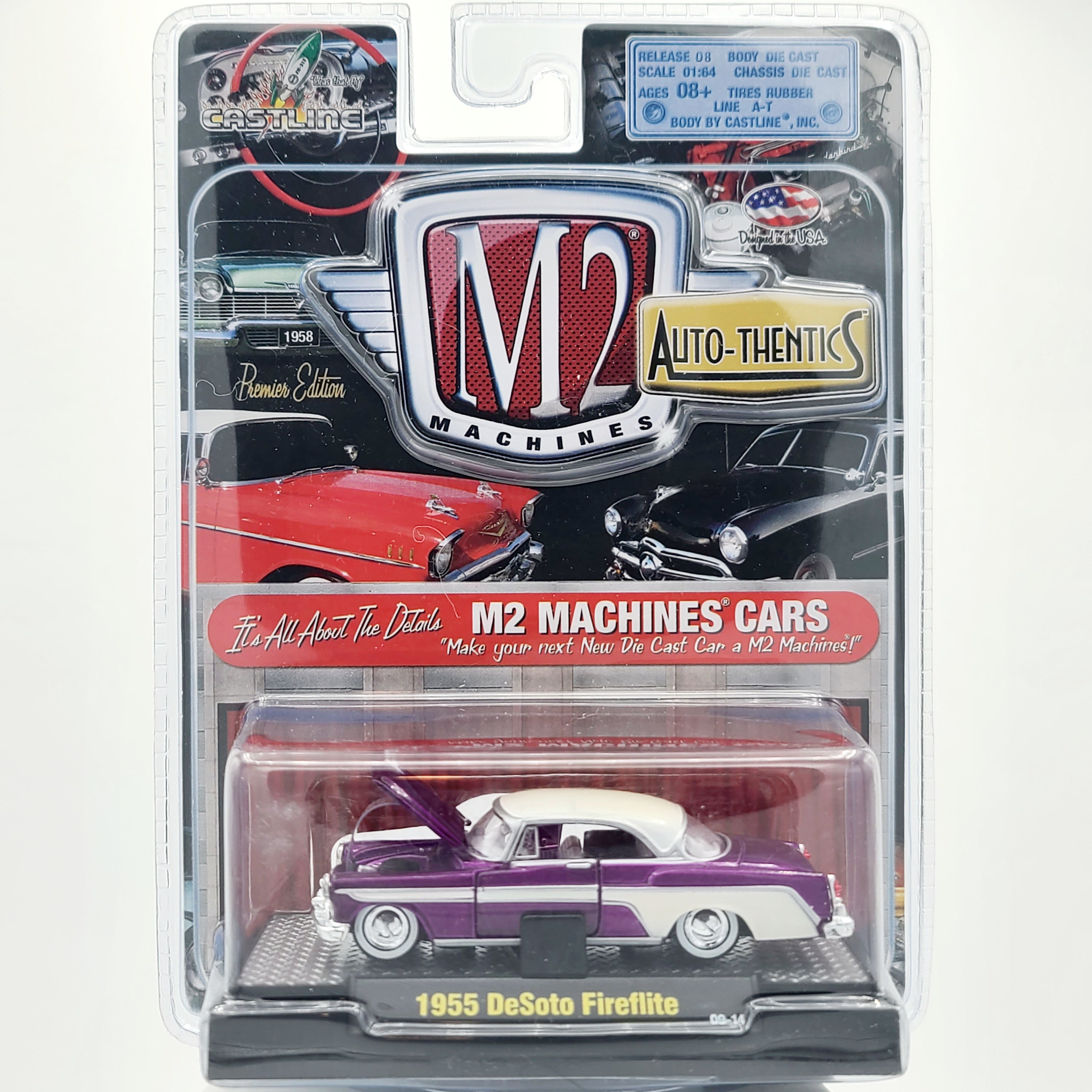 M2 Machines '55 DeSoto Fireflite, Purple (2009 Auto-thentics Rel. 08)